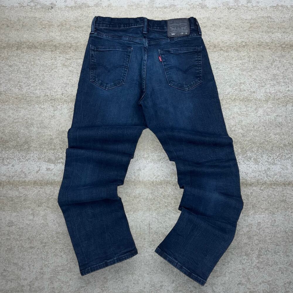 Vintage Y2K Levis 541 Jeans 29x32 Navy Blue Wash Athletic Straight Leg Fit Denim